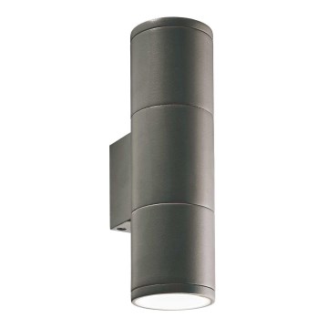 Ideal Lux - Kinkiet zewnętrzny GUN 2xGU10/35W/230V IP44 antracyt