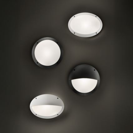 Ideal Lux - Kinkiet zewnętrzny LUCIA 1xE27/23W/230V IP66 czarny
