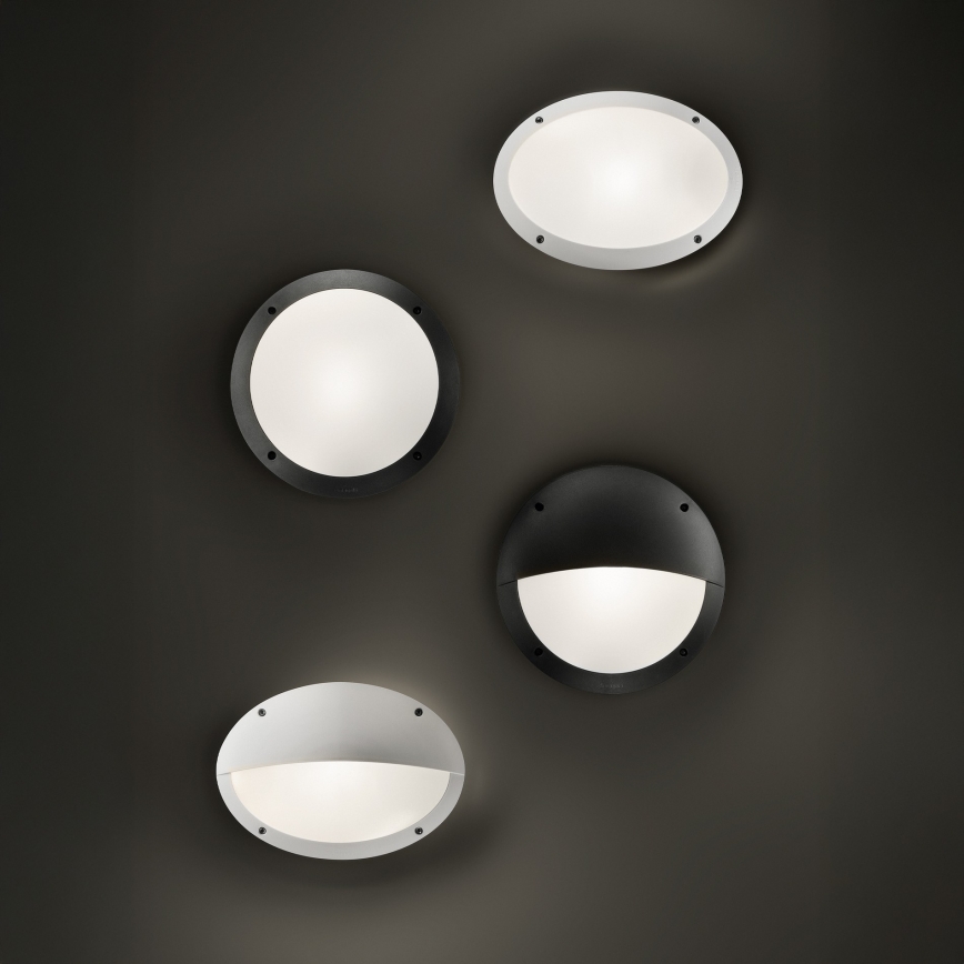 Ideal Lux - Kinkiet zewnętrzny LUCIA 1xE27/23W/230V IP66 czarny