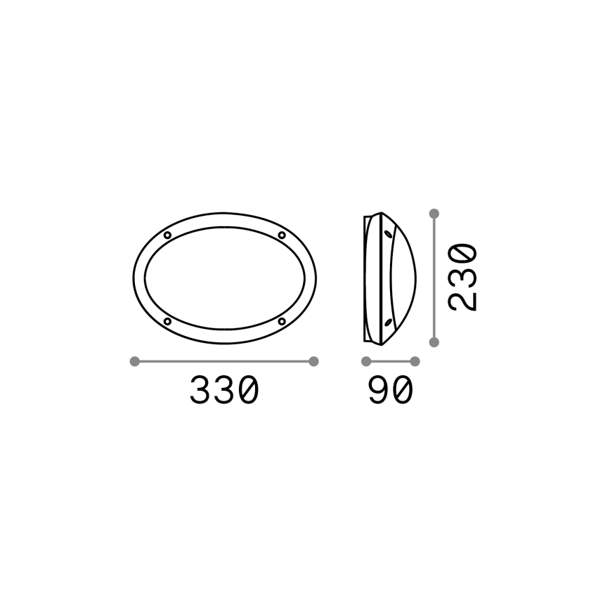 Ideal Lux - Kinkiet zewnętrzny MADDI 1xE27/23W/230V IP66 biały