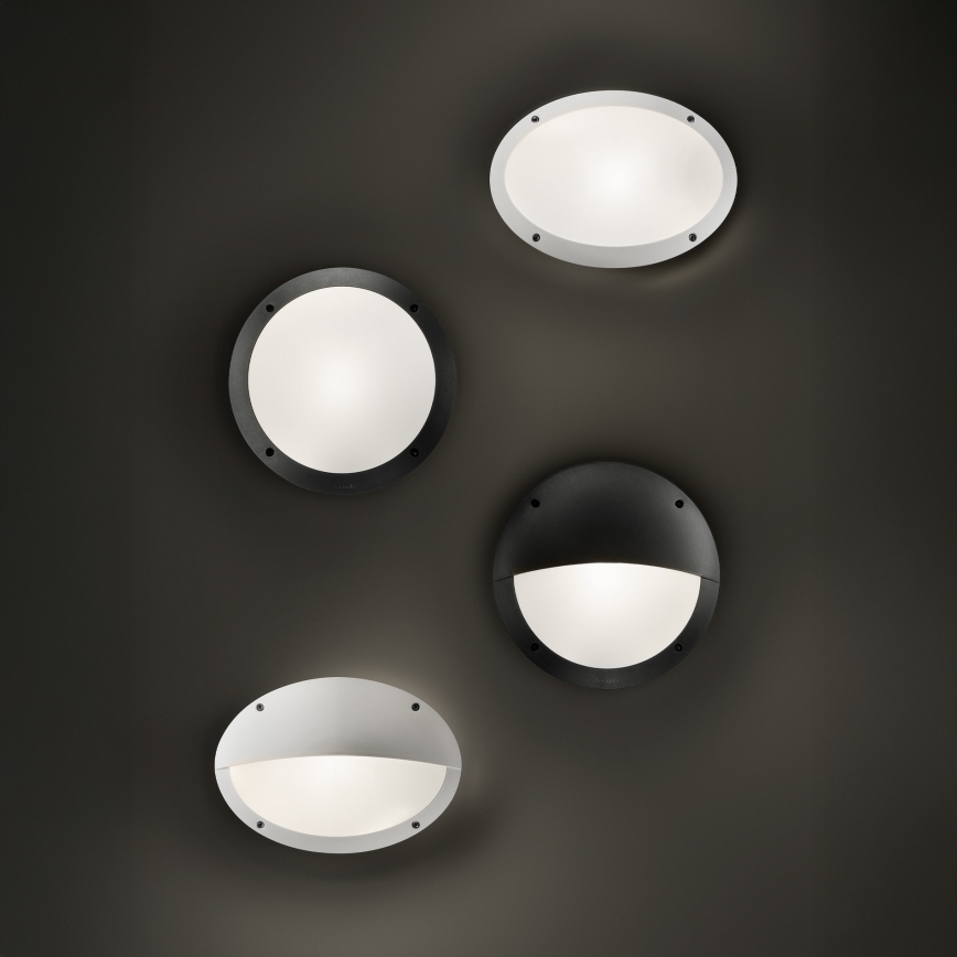 Ideal Lux - Kinkiet zewnętrzny POLAR 1xE27/23W/230V IP66 czarny