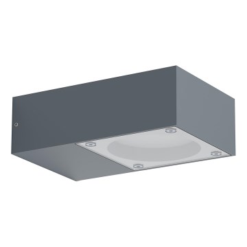 Ideal Lux - Kinkiet zewnętrzny SIRIO 1xGX53/9W/230V IP65 antracyt