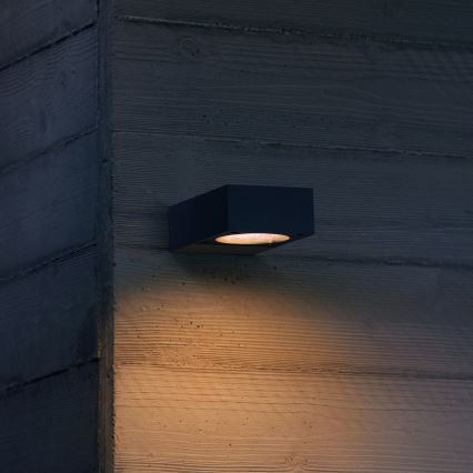 Ideal Lux - Kinkiet zewnętrzny SIRIO 1xGX53/9W/230V IP65 antracyt