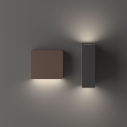 Ideal Lux - Kinkiet zewnętrzny TETRIS 1xG9/15W/230V IP44 brązowy
