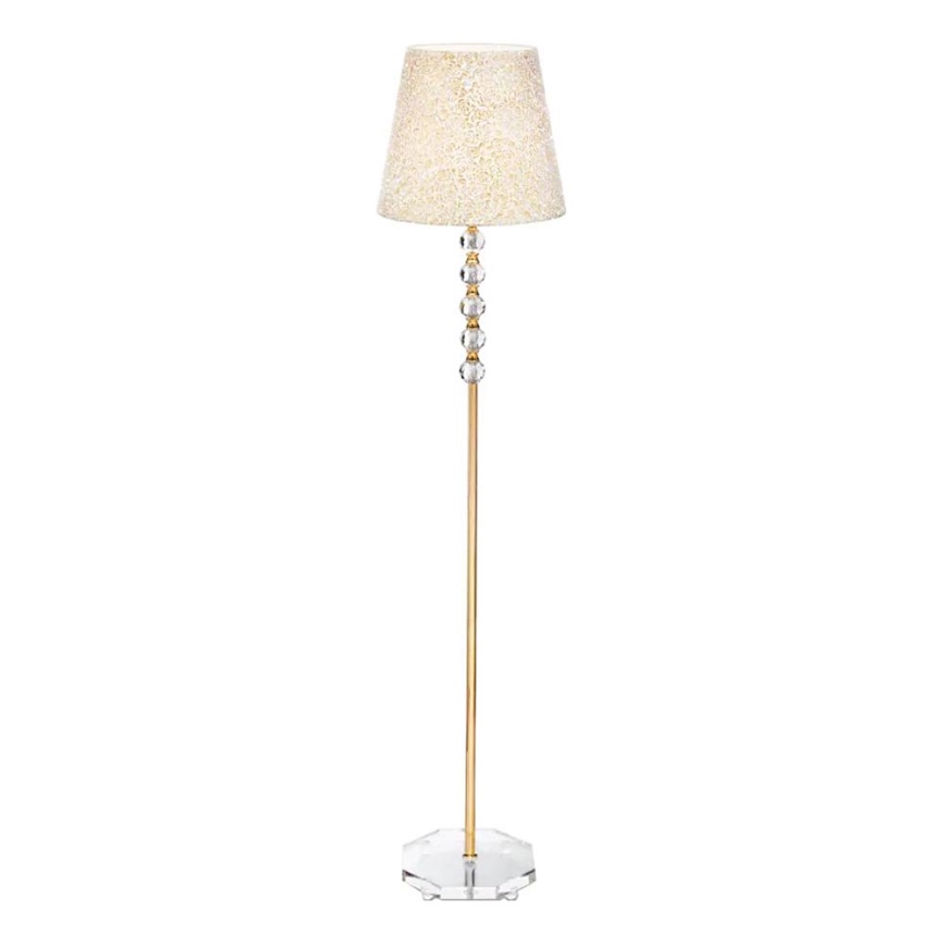 Ideal Lux - Kryształowa lampa stojąca QUEEN 1xE27/60W/230V złoty
