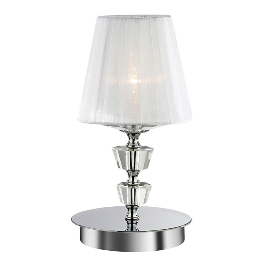 Ideal Lux - Kryształowa lampa stołowa PEGASO 1xE14/28W/230V chrom błyszczący