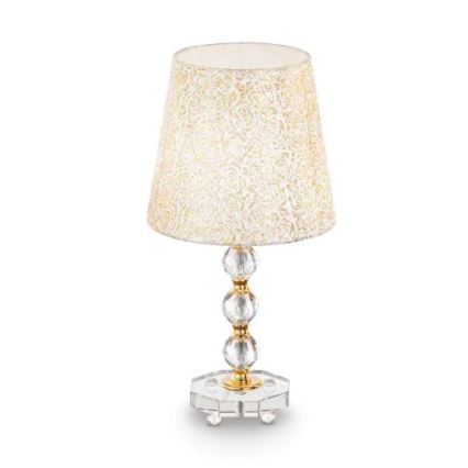 Ideal Lux - Kryształowa lampa stołowa QUEEN 1xE27/60W/230V złoty