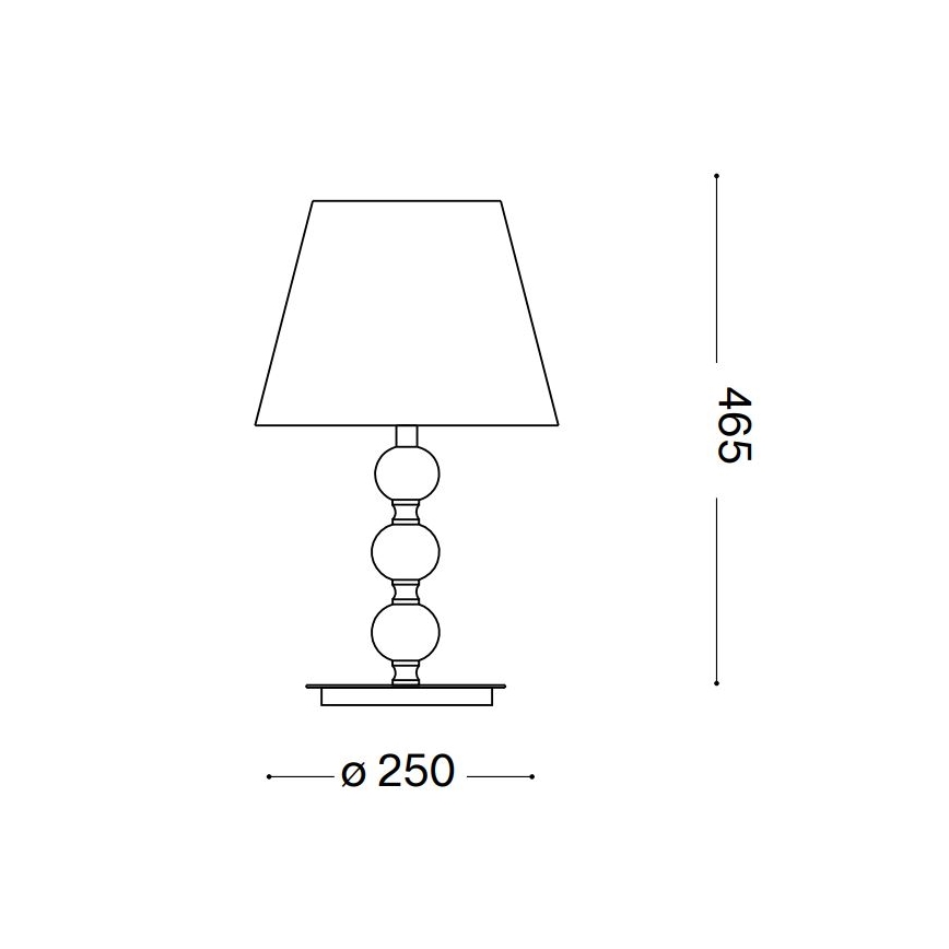 Ideal Lux - Kryształowa lampa stołowa QUEEN 1xE27/60W/230V złoty