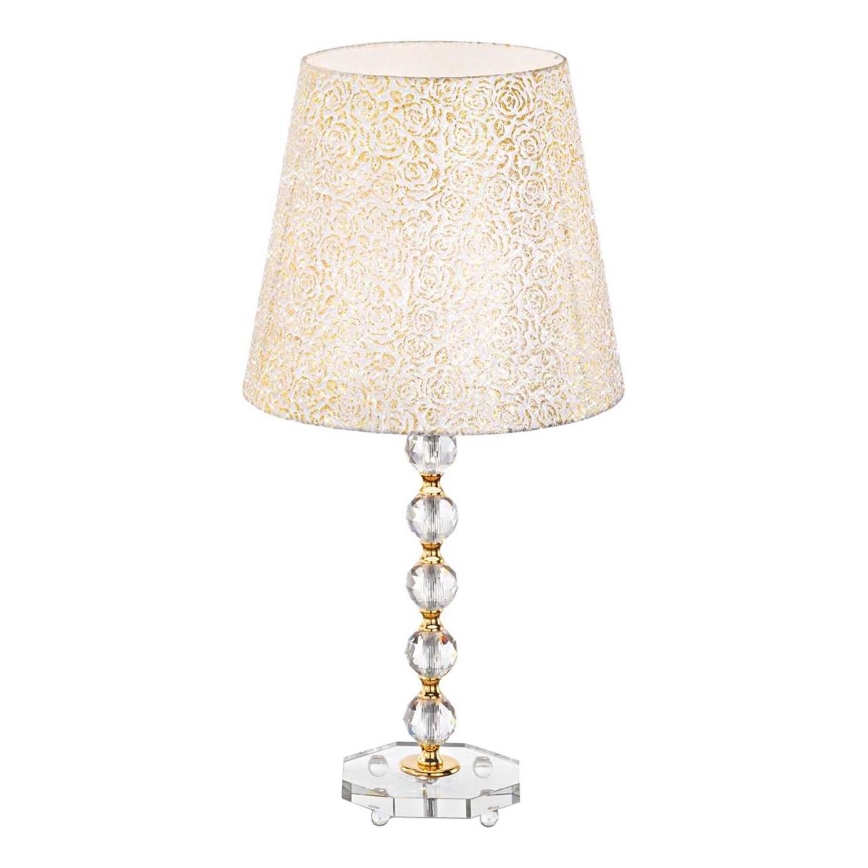 Ideal Lux - Kryształowa lampa stołowa QUEEN 1xE27/60W/230V złoty