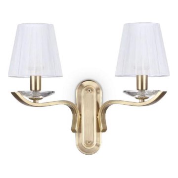Ideal Lux - Kryształowa naścienny lampa PEGASO 2xE14/28W/230V złoty