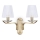 Ideal Lux - Kryształowa naścienny lampa PEGASO 2xE14/28W/230V złoty