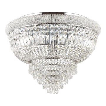 Ideal Lux - Kryształowe oświetlenie suf. DUBAI 24xE14/28W/230V śr. 78 cm chrom błyszczący