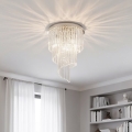 Ideal Lux - Kryształowy żyrandol natynkowy CARLTON 12xE14/40W/230V śr. 50 cm chrom błyszczący