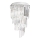 Ideal Lux - Kryształowy żyrandol natynkowy CARLTON 8xE14/40W/230V śr. 40 cm chrom błyszczący