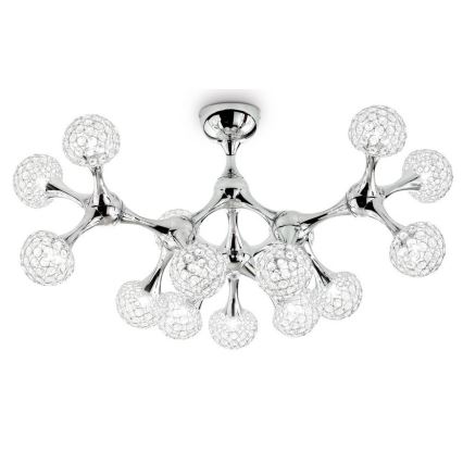 Ideal Lux - Kryształowy żyrandol natynkowy NODI 15xG9/40W/230V chrom błyszczący