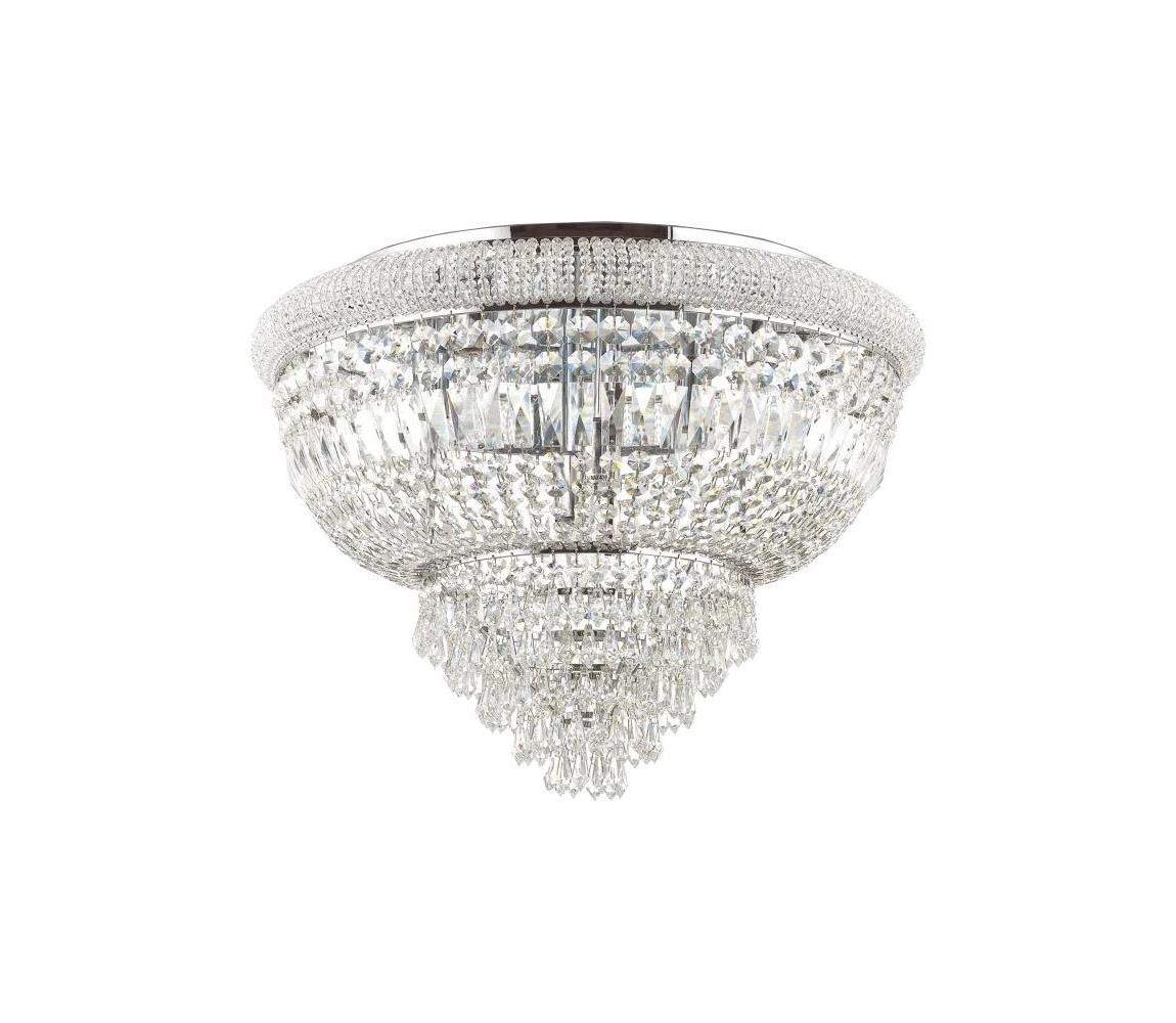 Ideal Lux - Kryształowe oświetlenie suf. DUBAI 24xE14/28W/230V śr. 78 cm chrom