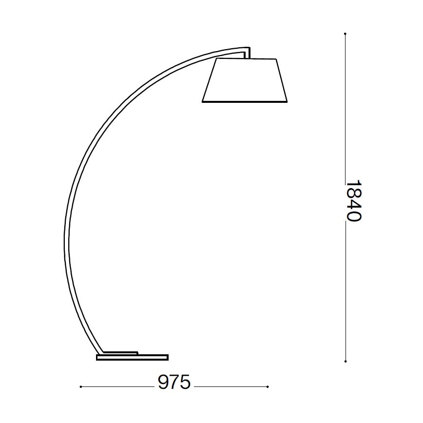 Ideal Lux - Lampa podłogowa 1xE27/60W/230V