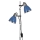 Ideal Lux - Lampa podłogowa 2xE27/60W/230V niebieska