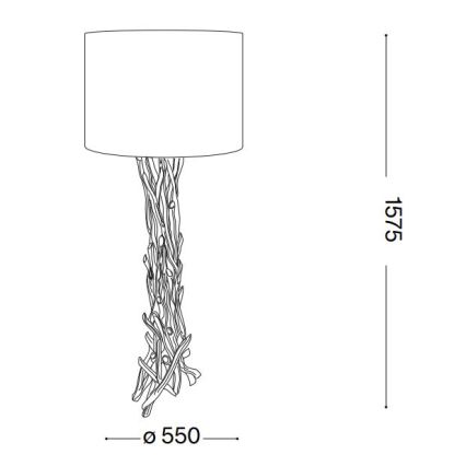 Ideal Lux - Lampa podłogowa DRIFTWOOD 1xE27/60W/230V Gujawa