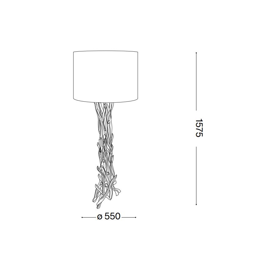 Ideal Lux - Lampa podłogowa DRIFTWOOD 1xE27/60W/230V Gujawa