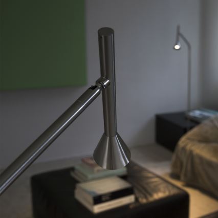 Ideal Lux - Lampa stojąca DIESIS LED/4,5W/230V CRI 95 matowy chrom