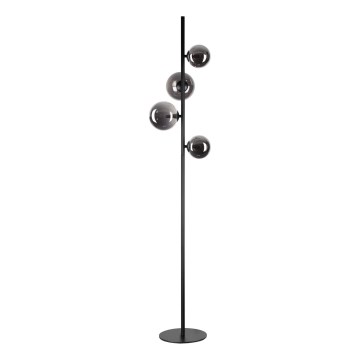 Ideal Lux - Lampa stojąca LED PERLAGE 4xG9/3W/230V czarna/dymiona