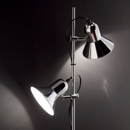 Ideal Lux - Lampa stojąca POLLY 2xE27/60W/230V chrom błyszczący