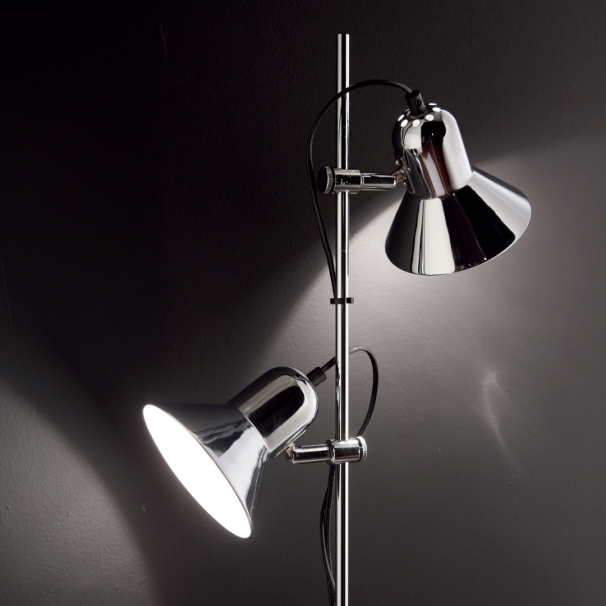 Ideal Lux - Lampa stojąca POLLY 2xE27/60W/230V chrom błyszczący