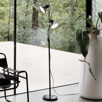 Ideal Lux - Lampa stojąca POLLY 2xE27/60W/230V czarna