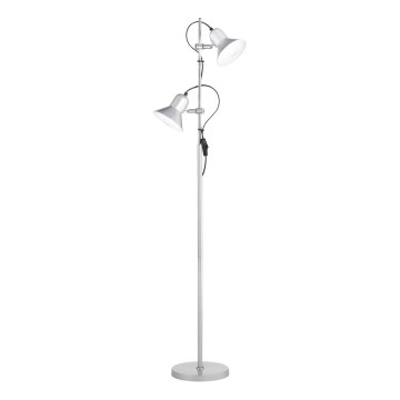 Ideal Lux - Lampa stojąca POLLY 2xE27/60W/230V srebrna