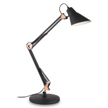 Ideal Lux - Lampa stołowa 1xE27/60W/230V czarny