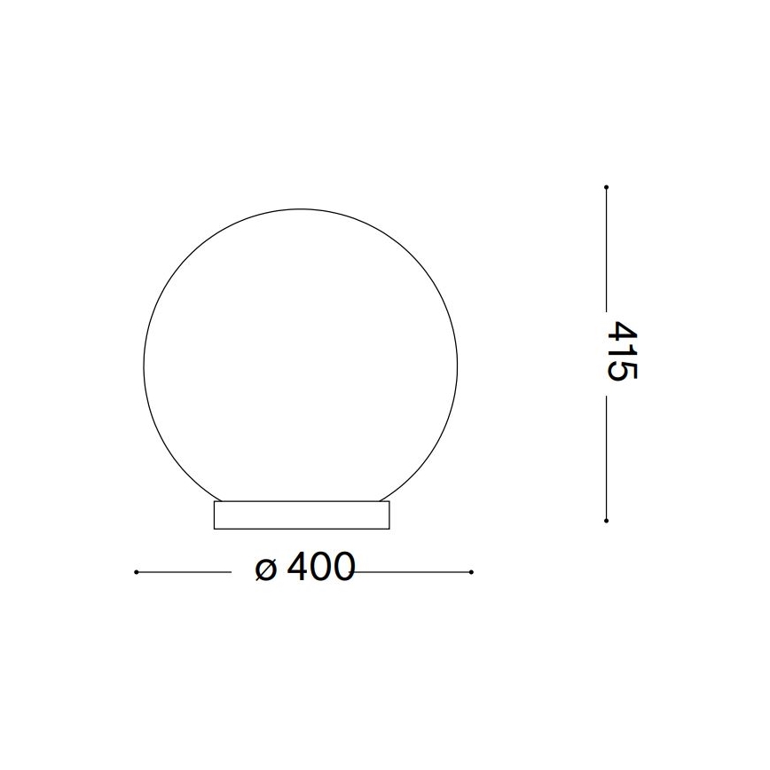 Ideal Lux - Lampa stołowa CARTA 1xE27/25W/230V śr. 40 cm biały