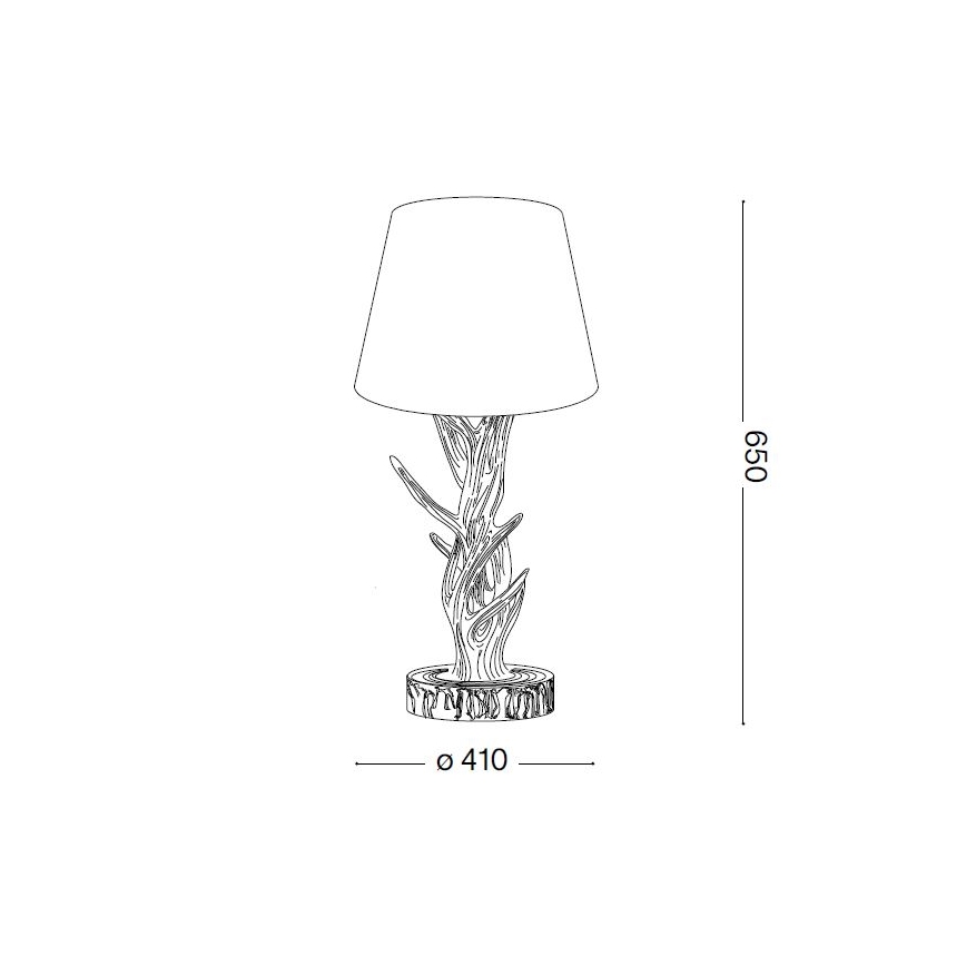 Ideal Lux - Lampa stołowa CHALET 1xE27/60W/230V poroża
