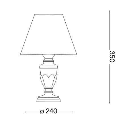 Ideal Lux - Lampa stołowa FIRENZE 1xE14/40W/230V złota