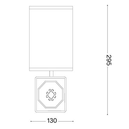 Ideal Lux - Lampa stołowa KALI 1xE14/40W/230V biała/szara