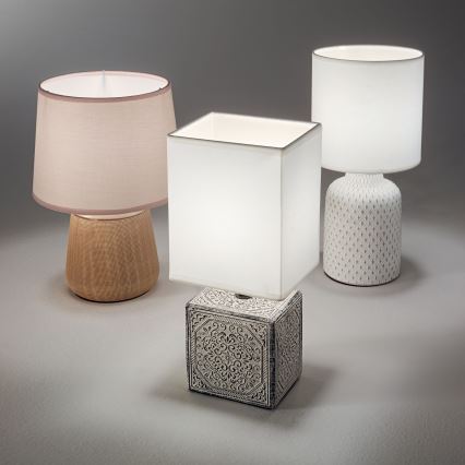 Ideal Lux - Lampa stołowa KALI 1xE14/40W/230V ceramika/kremowy/beżowy