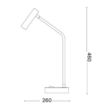 Ideal Lux - Lampa stołowa LED EASY, 3,5W/230V, CRI 90, biała