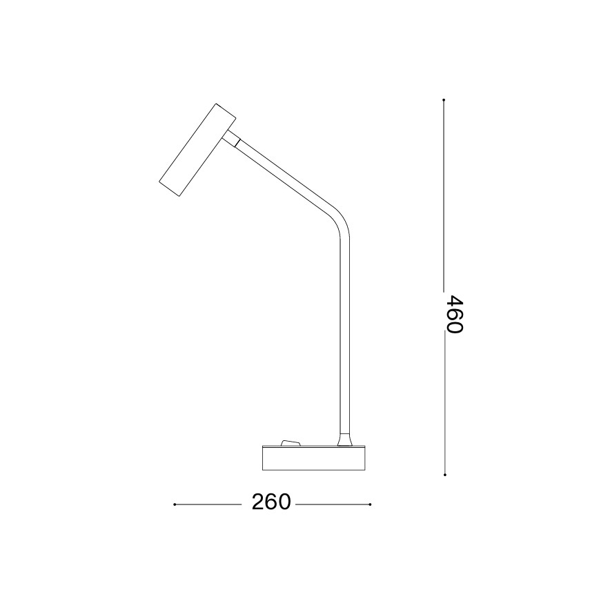Ideal Lux - Lampa stołowa LED EASY, 3,5W/230V, CRI 90, biała