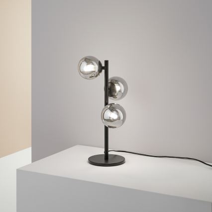 Ideal Lux - Lampa stołowa LED PERLAGE 3xG9/3W/230V czarna/przydymiona