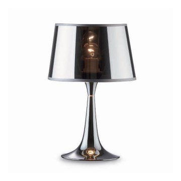 Ideal Lux - Lampa stołowa LONDON 1xE27/60W/230V chrom błyszczący