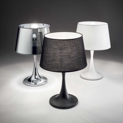 Ideal Lux - Lampa stołowa LONDON 1xE27/60W/230V chrom błyszczący