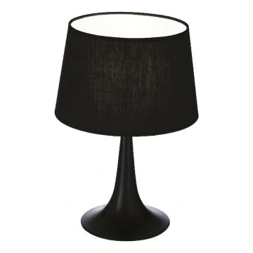 Ideal Lux - Lampa stołowa LONDON 1xE27/60W/230V czarna