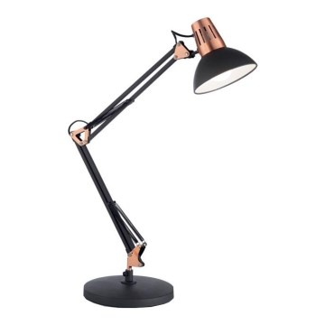 Ideal Lux - Lampa stołowa WALLY 1xE27/42W/230V czarna/miedziana