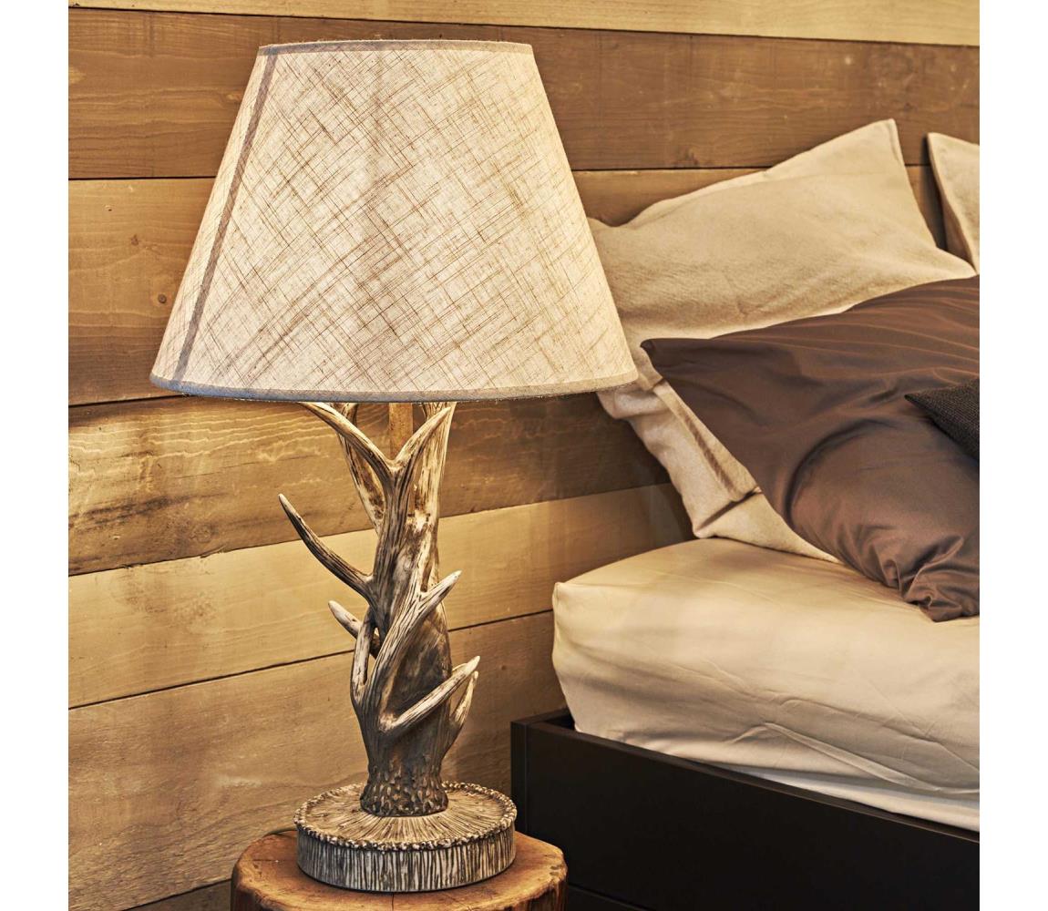 Ideal Lux - Lampa stołowa CHALET 1xE27/60W/230V poroża