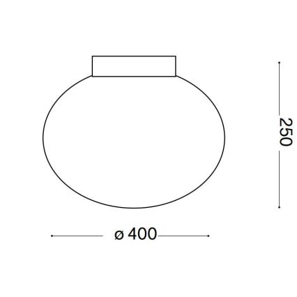 Ideal Lux - Lampa sufitowa CANDY 1xE27/42W/230V śr. 40 cm biała