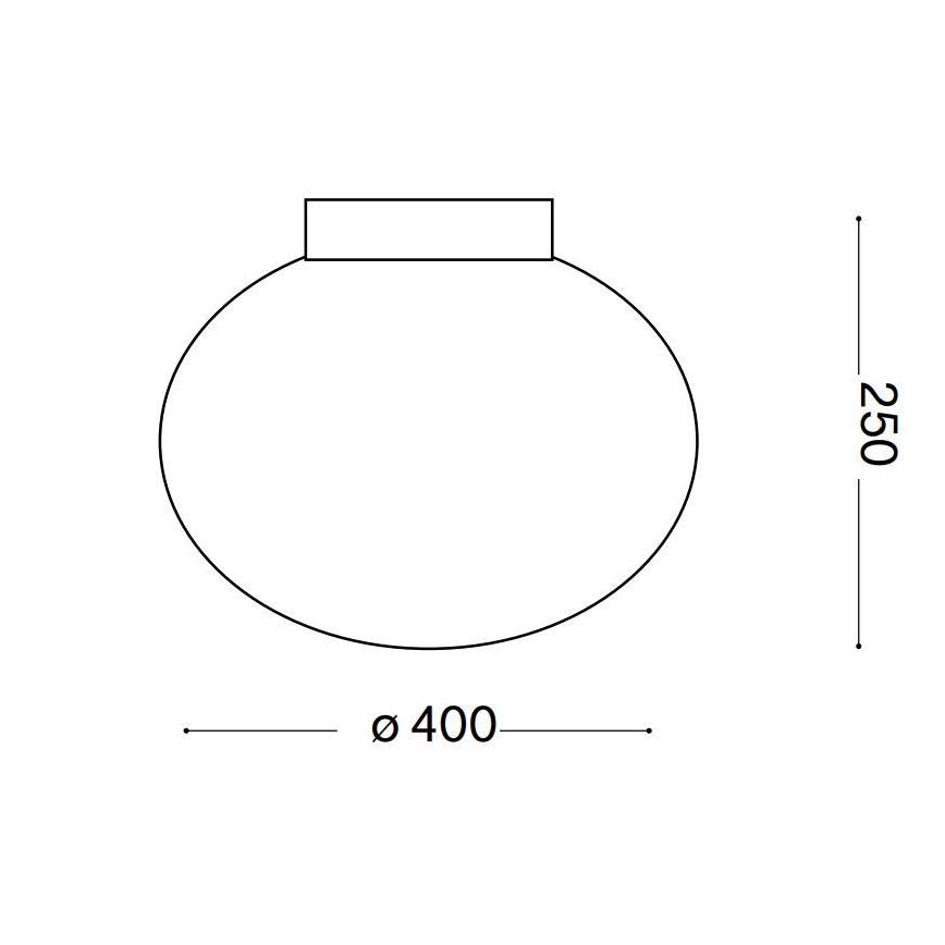 Ideal Lux - Lampa sufitowa CANDY 1xE27/42W/230V śr. 40 cm biała