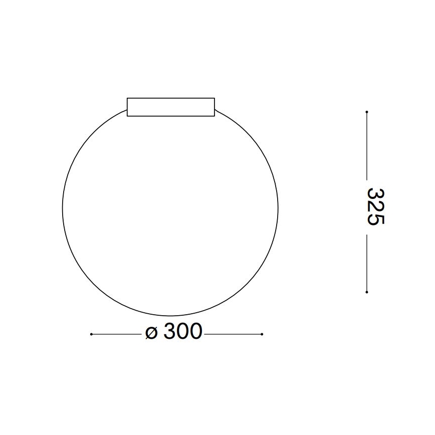 Ideal Lux - Lampa sufitowa CARTA 1xE27/25W/230V śr. 30 cm biała