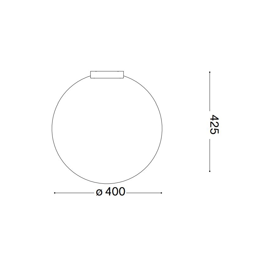 Ideal Lux - Lampa sufitowa CARTA 1xE27/25W/230V śr. 40 cm biała