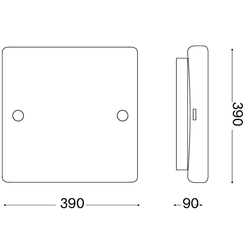 Ideal Lux - Lampa sufitowa CELINE 3xE27/60W/230V 39x39 biała