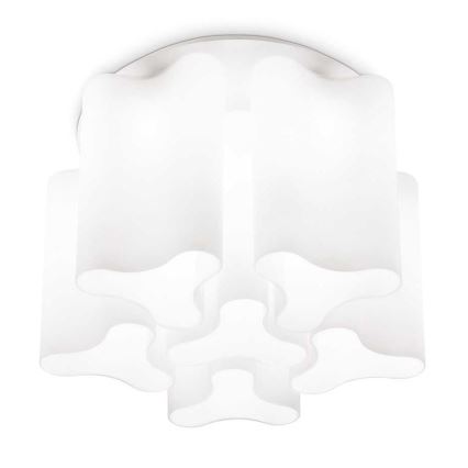 Ideal Lux - Lampa sufitowa COMPO 6xE27/52W/230V średnica 56 cm biała